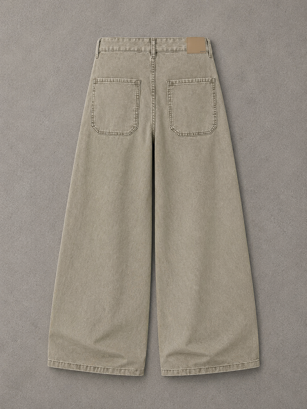 Double Knee Wide-Leg Pants