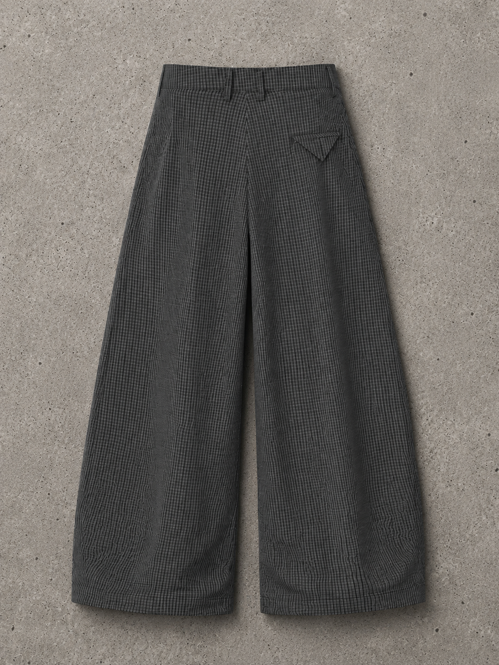 Men's Wide Leg Plaid Pants