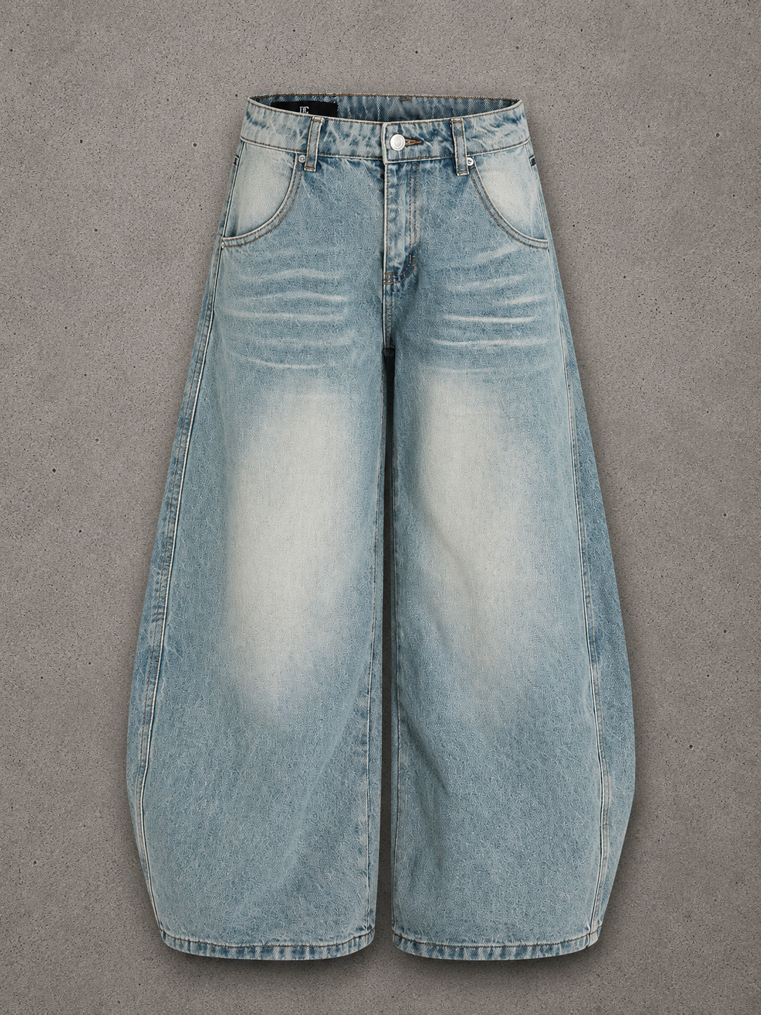 Men's Washed Wide Leg Baggy Jeans