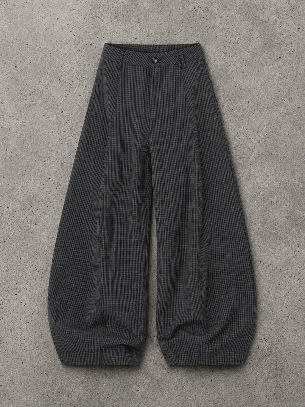 Men's Wide Leg Plaid Pants