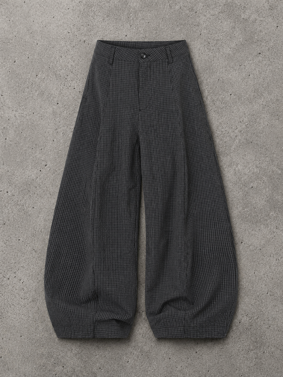 Men's Wide Leg Plaid Pants