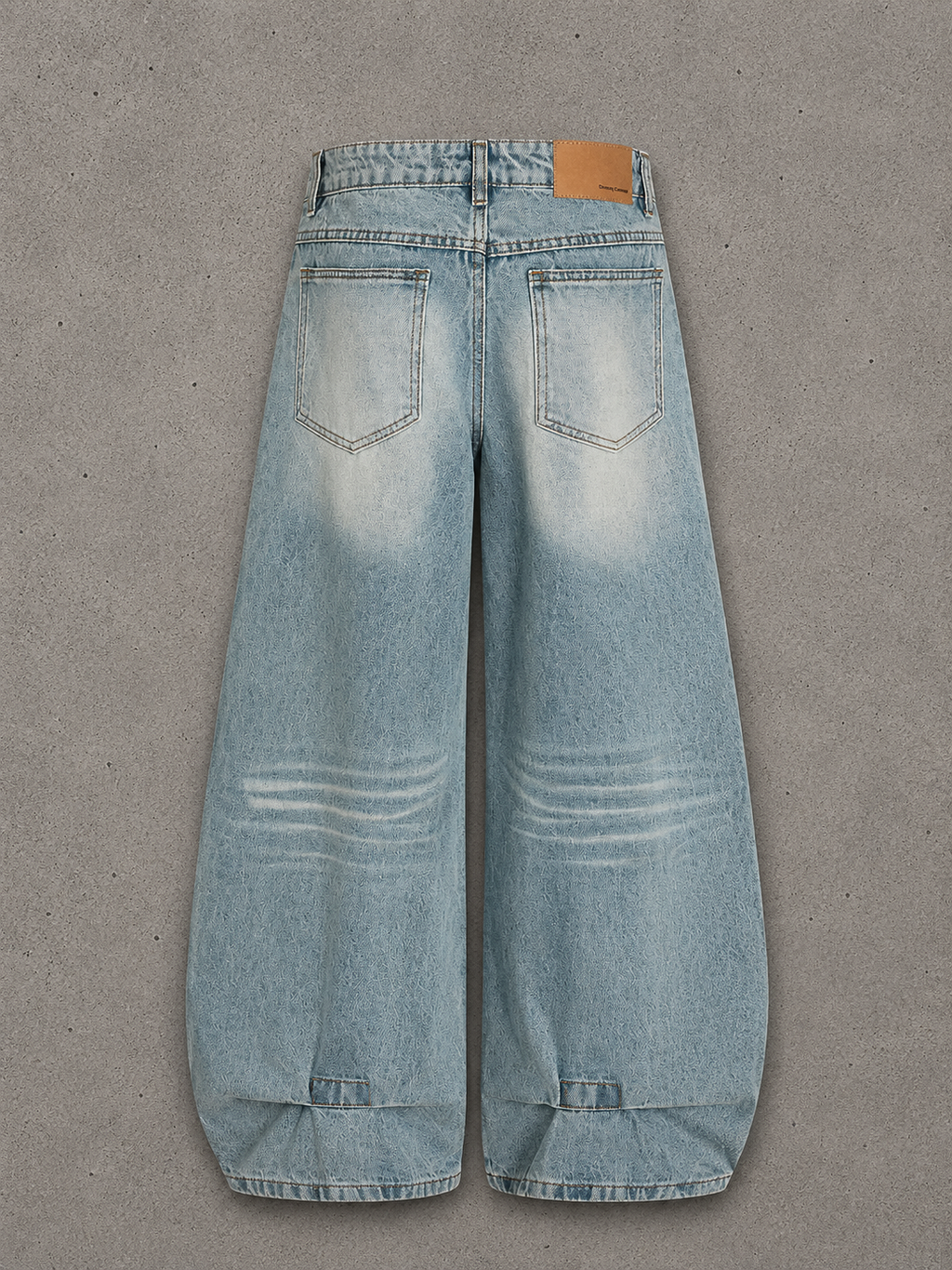 Men's Washed Wide Leg Baggy Jeans